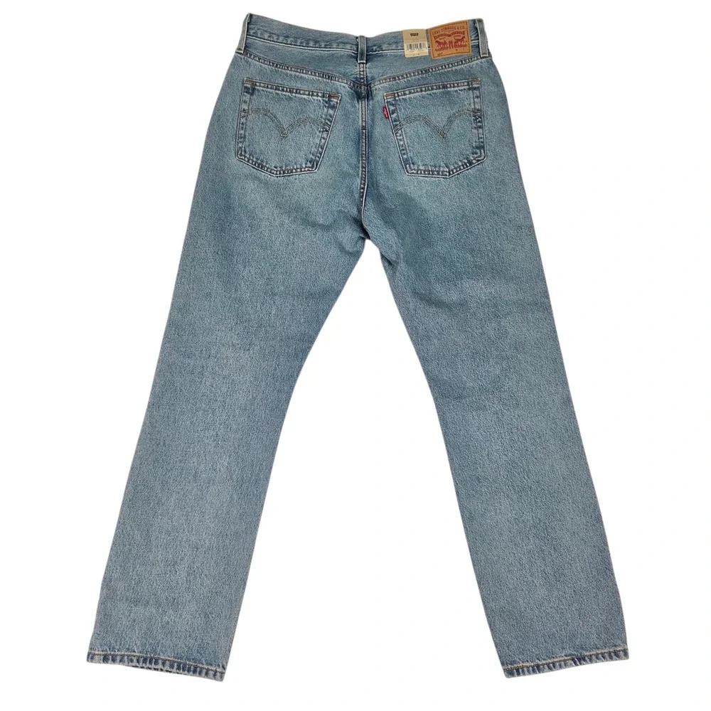 New Levi's 501 Original Jeans‎ Mens 32x30 Blue Distressed Straight Leg